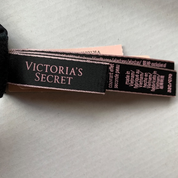 NWT Victoria's Secret T-Shirt Push Up Full Coverage Bra in Black- 32C - Picture 6 of 9